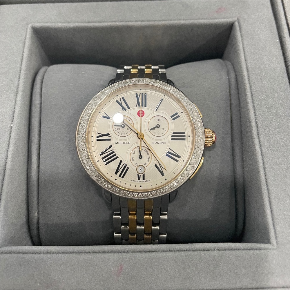 Michele Serein Two Tone Women's Watch
